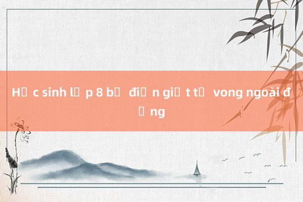 Học sinh lớp 8 bị điện giật tử vong ngoài đồng