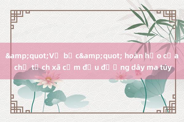 &quot;Vỏ bọc&quot; hoàn hảo của chủ tịch xã cầm đầu đường dây ma túy