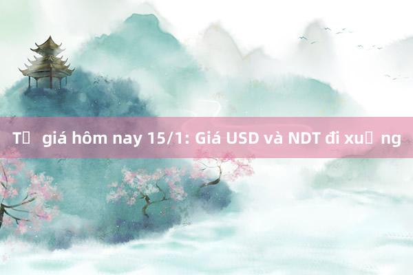 Tỷ giá hôm nay 15/1: Giá USD và NDT đi xuống