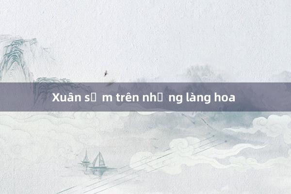 Xuân sớm trên những làng hoa  