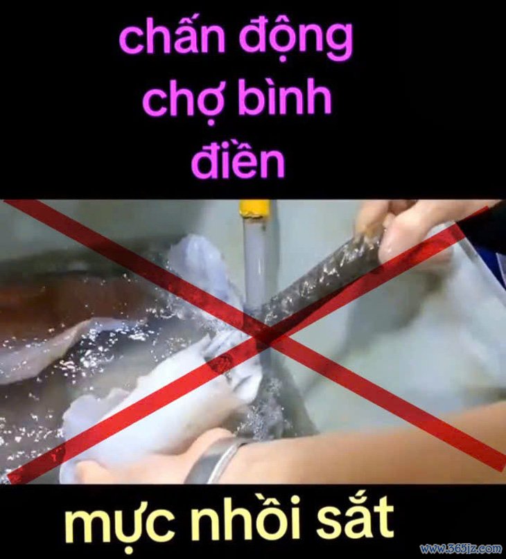 Clip mực nhồi sắt ở chợ Bình Điền là hoàn toàn sai sự thật - Ảnh 1.